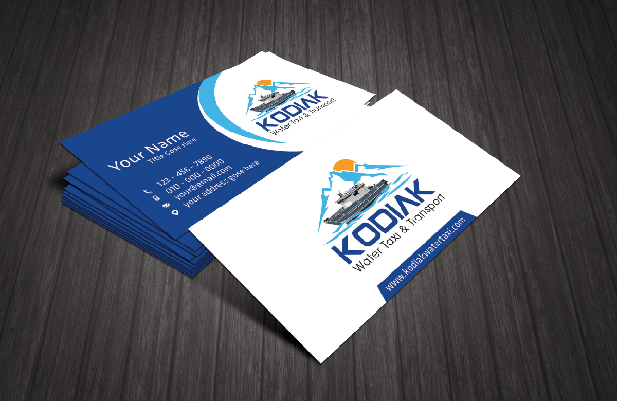 Diseño de Tarjeta de Presentación por sushsharma99 para Kodiak Water Taxi and Transport | Diseño #21268711