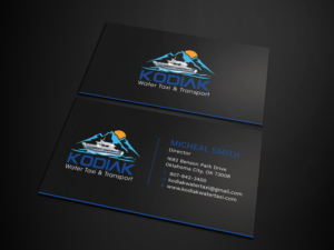 Diseño de Tarjeta de Presentación por Tripti Ranjan Gain para Kodiak Water Taxi and Transport | Diseño: #21268257