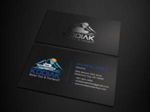 Diseño de Tarjeta de Presentación por Tripti Ranjan Gain para Kodiak Water Taxi and Transport | Diseño: #21268260