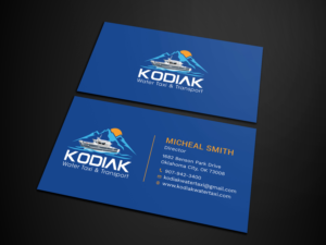 Diseño de Tarjeta de Presentación por Tripti Ranjan Gain para Kodiak Water Taxi and Transport | Diseño: #21268267
