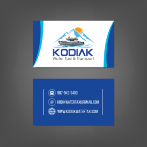 Business Card Design by ILCHE 88 for Kodiak Water Taxi and Transport | Design: #21305398