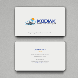 Business Card Design by Srabon55014 for Kodiak Water Taxi and Transport | Design: #21278782