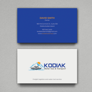 Business Card Design by Srabon55014 for Kodiak Water Taxi and Transport | Design: #21278798