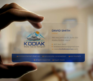 Business Card Design by Srabon55014 for Kodiak Water Taxi and Transport | Design: #21291406
