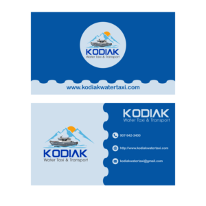 Business Card Design by Ainur Rofiq for Kodiak Water Taxi and Transport | Design: #21277983