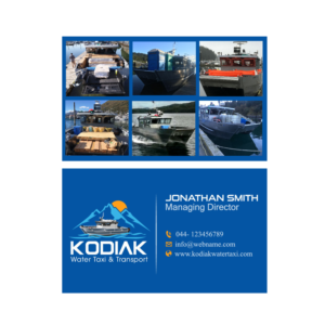 Business Card Design by R+A2 for Kodiak Water Taxi and Transport | Design: #21314638