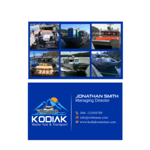 Business Card Design by R+A2 for Kodiak Water Taxi and Transport | Design: #21314639