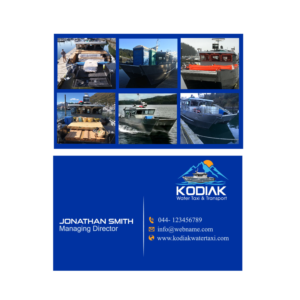 Business Card Design by R+A2 for Kodiak Water Taxi and Transport | Design: #21314640