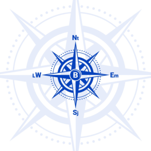 The Compass Rose - that’s the name of our boat | Graphic Design by Aistikart
