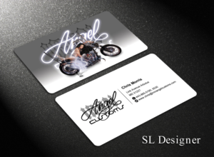 Business Card Design by SL Designer for IRON ANGEL CUSTOMS INC | Design: #21311817