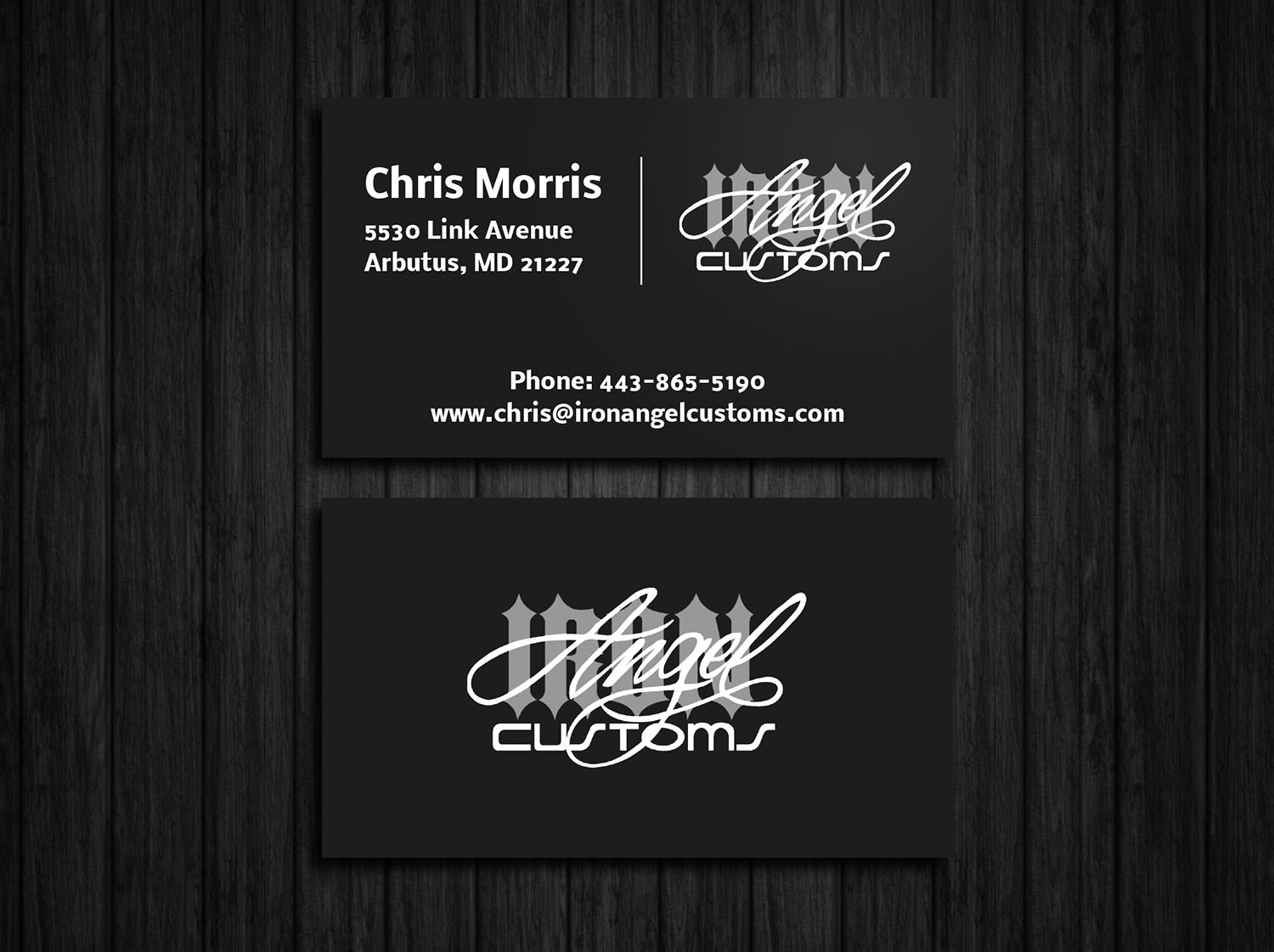 Visitenkarten-Design von Tripti Ranjan Gain für IRON ANGEL CUSTOMS INC | Design #21309825