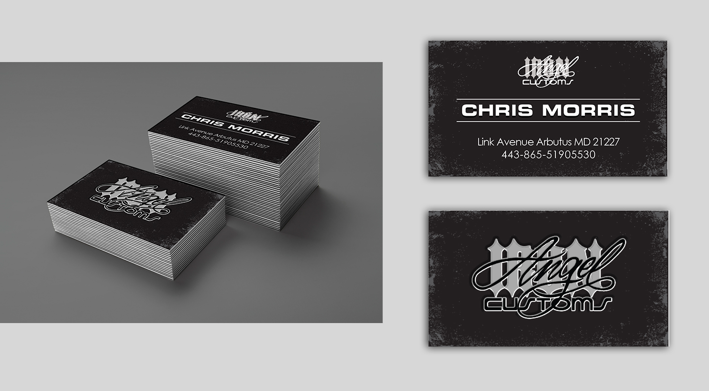 Business Card Design by desainerd for IRON ANGEL CUSTOMS INC | Design #21273604