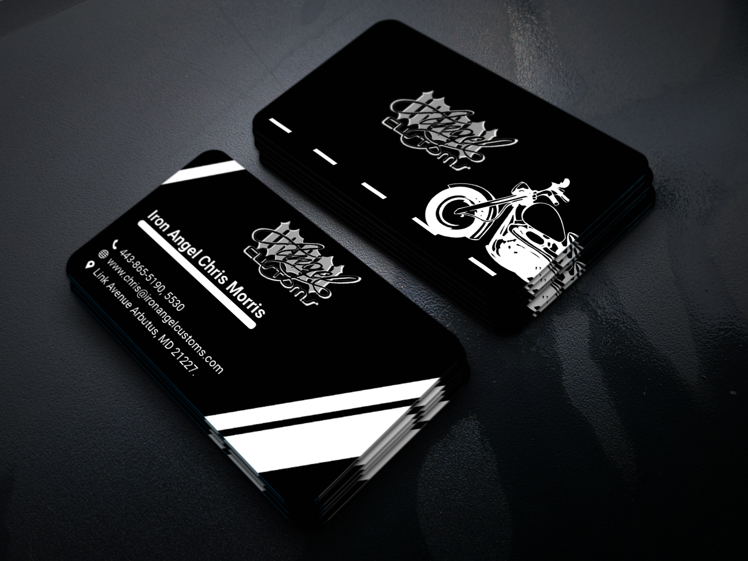 Design de Carte de Visite par sabbirhossain230 pour IRON ANGEL CUSTOMS INC | Design #21356373