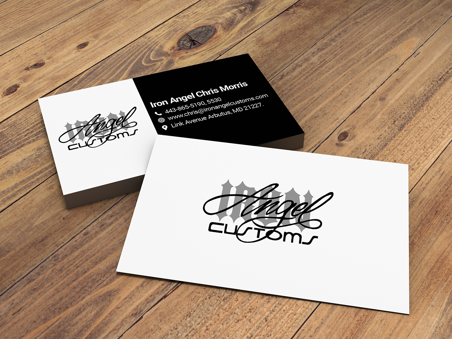 Design de Carte de Visite par sabbirhossain230 pour IRON ANGEL CUSTOMS INC | Design #21356374