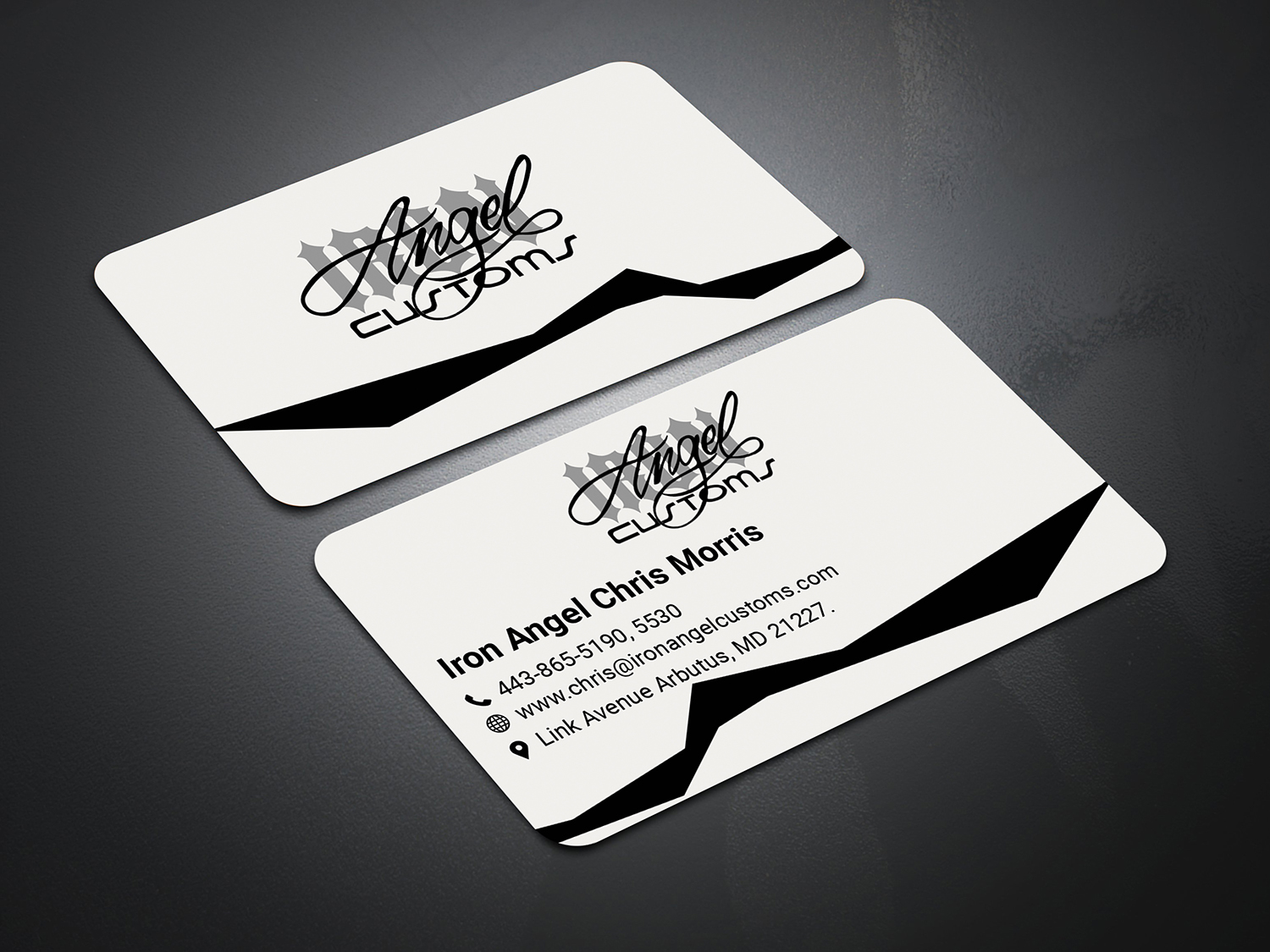 Visitenkarten-Design von sabbirhossain230 für IRON ANGEL CUSTOMS INC | Design #21356375