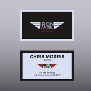 Visitenkarten-Design von Thanos Tok für IRON ANGEL CUSTOMS INC | Design: #21273136