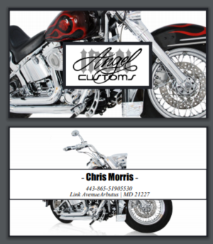 Visitenkarten-Design von Elizaveta M für IRON ANGEL CUSTOMS INC | Design: #21274499