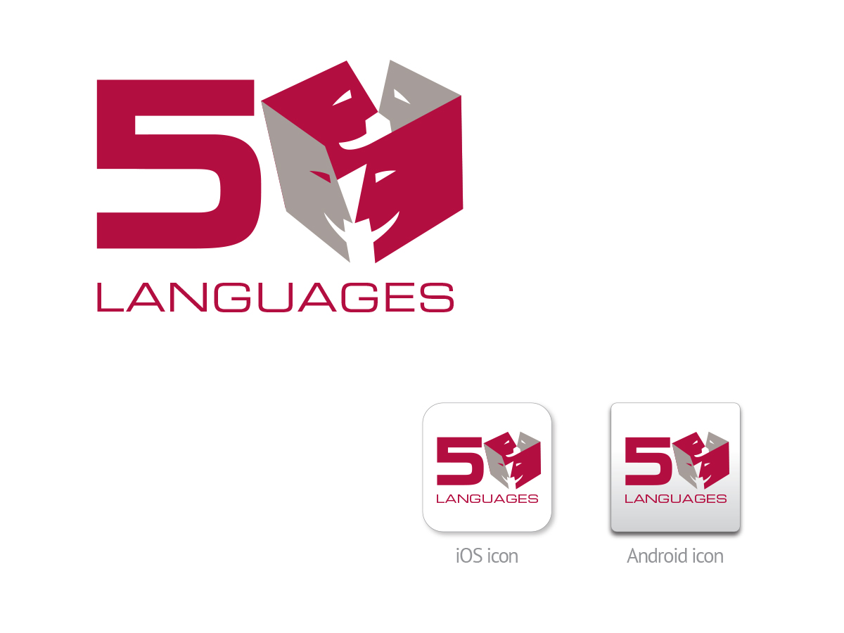 Logo Design by B/Creative for 50LANGUAGES LLC | Design #2972373