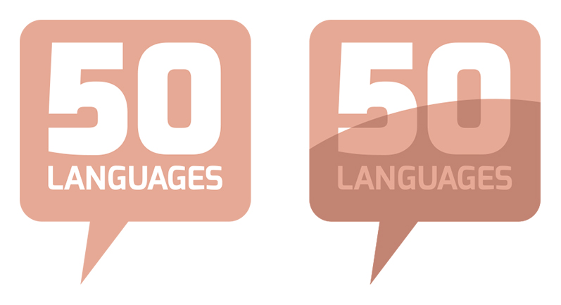 Logo Design by Innerworld Designs ltd. for 50LANGUAGES LLC | Design #2968763