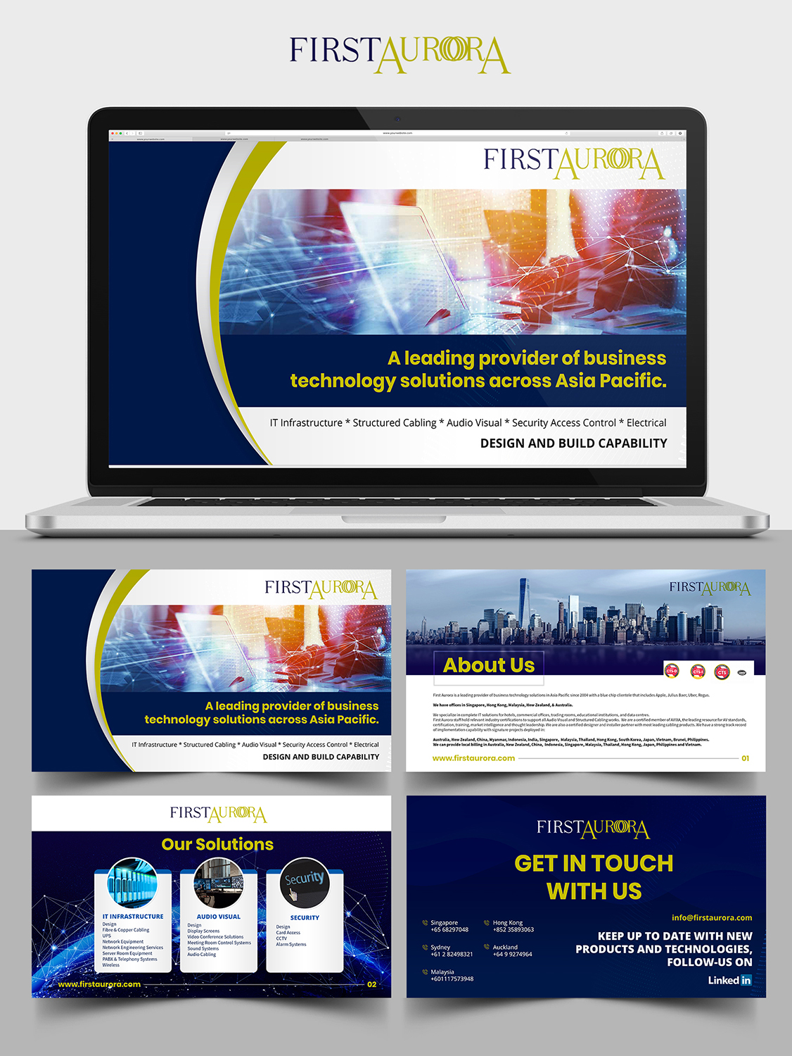 Brochure Design by SAI DESIGNS for First Aurora Pte Ltd | Design #21366526