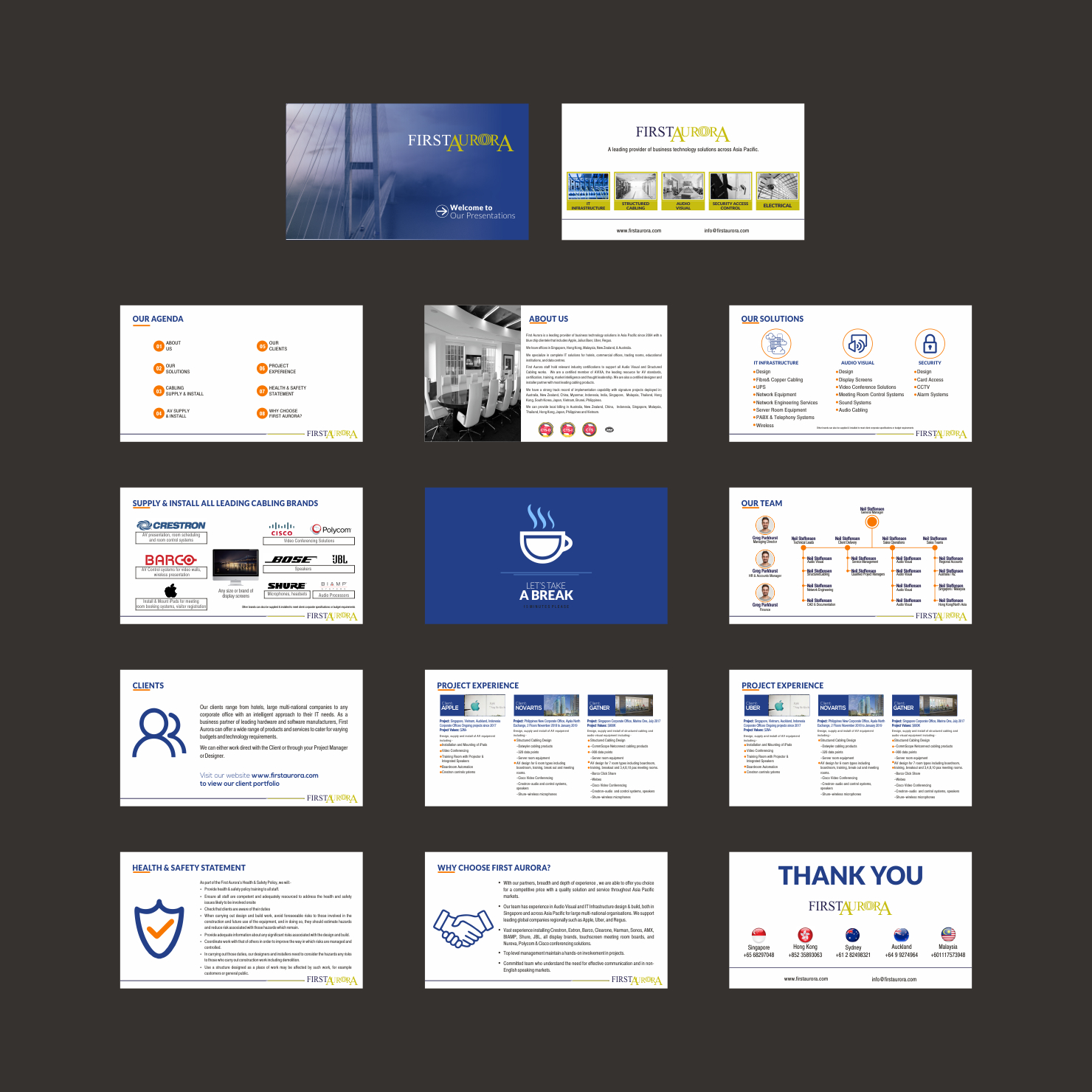 Broschüren-Design von DIGIPIX für First Aurora Pte Ltd | Design #21331478