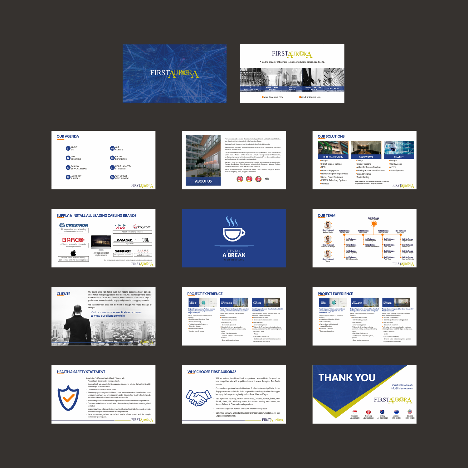 Brochure Design by DIGIPIX for First Aurora Pte Ltd | Design #21361356