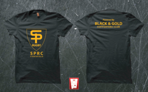 St Patrick's Rugby Club Players T-Shirt | Design de T-shirt par Taho Design