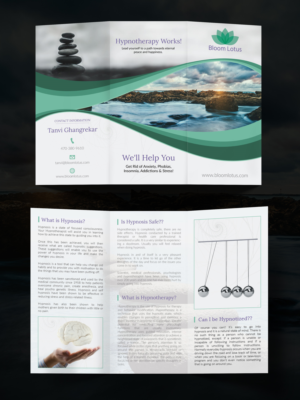 Bloom Lotus 2 sided Flyer Design - 3 fold | Diseño de Flyer por vcreatived
