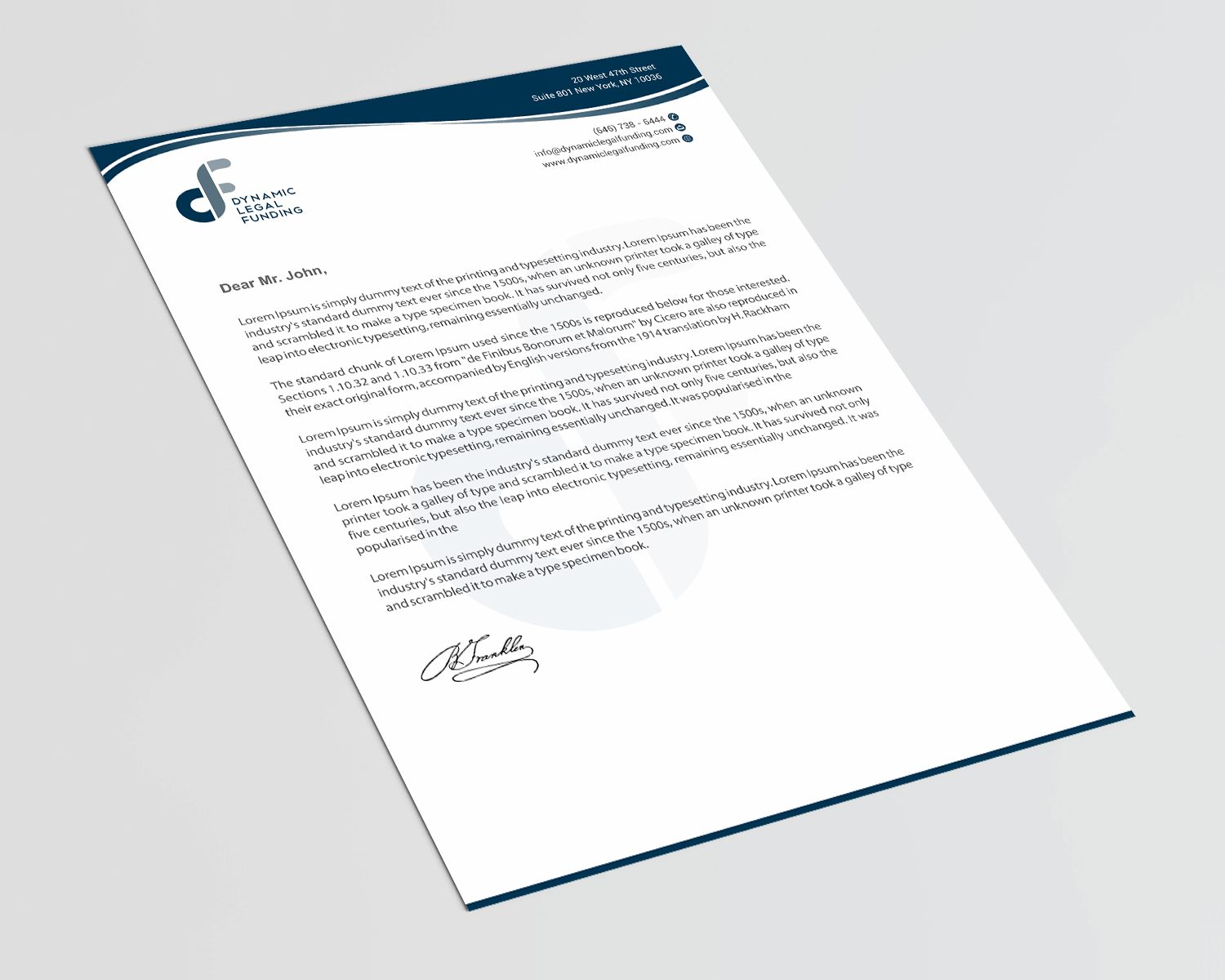 Letterhead Design by Infinitive Technology for this project | Design #21290662