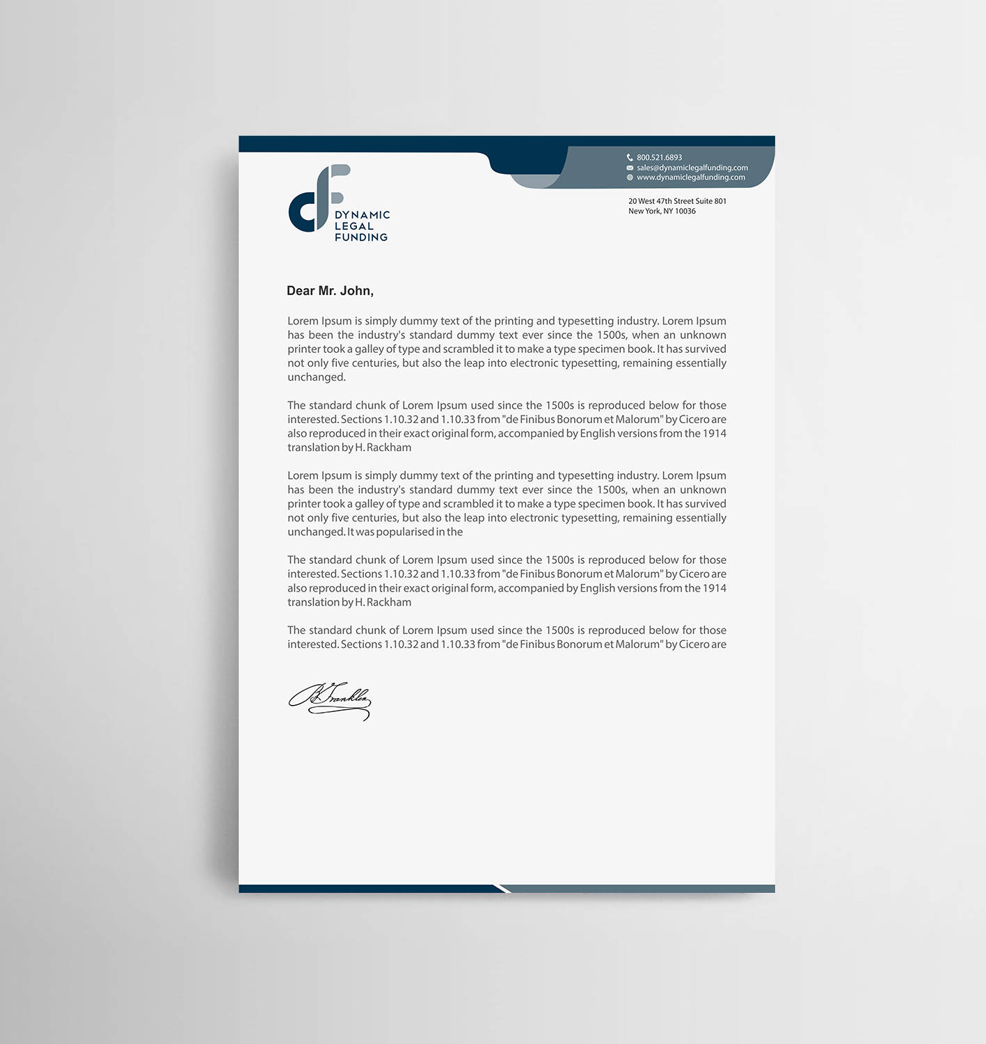 Letterhead Design by Infinitive Technology for this project | Design #21295064
