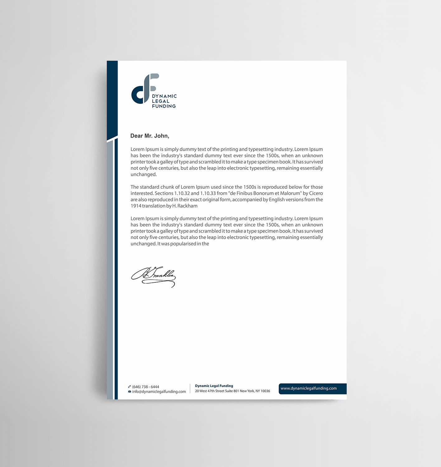 Letterhead Design by Infinitive Technology for this project | Design #21295075