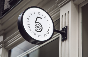 Five Girls - Sandwich Shop | Logo Design by GLDesigns