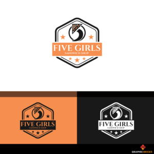 Five Girls - Sandwich Shop | Logo Design by Graphic Bricks