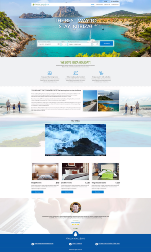 Diseño Wordpress por Kingdom Vision para GREEN AND BLUE VILLAS IBIZA SL | Diseño #21645519
