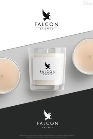 Falcon Drones | Logo Design by Dot Design 3