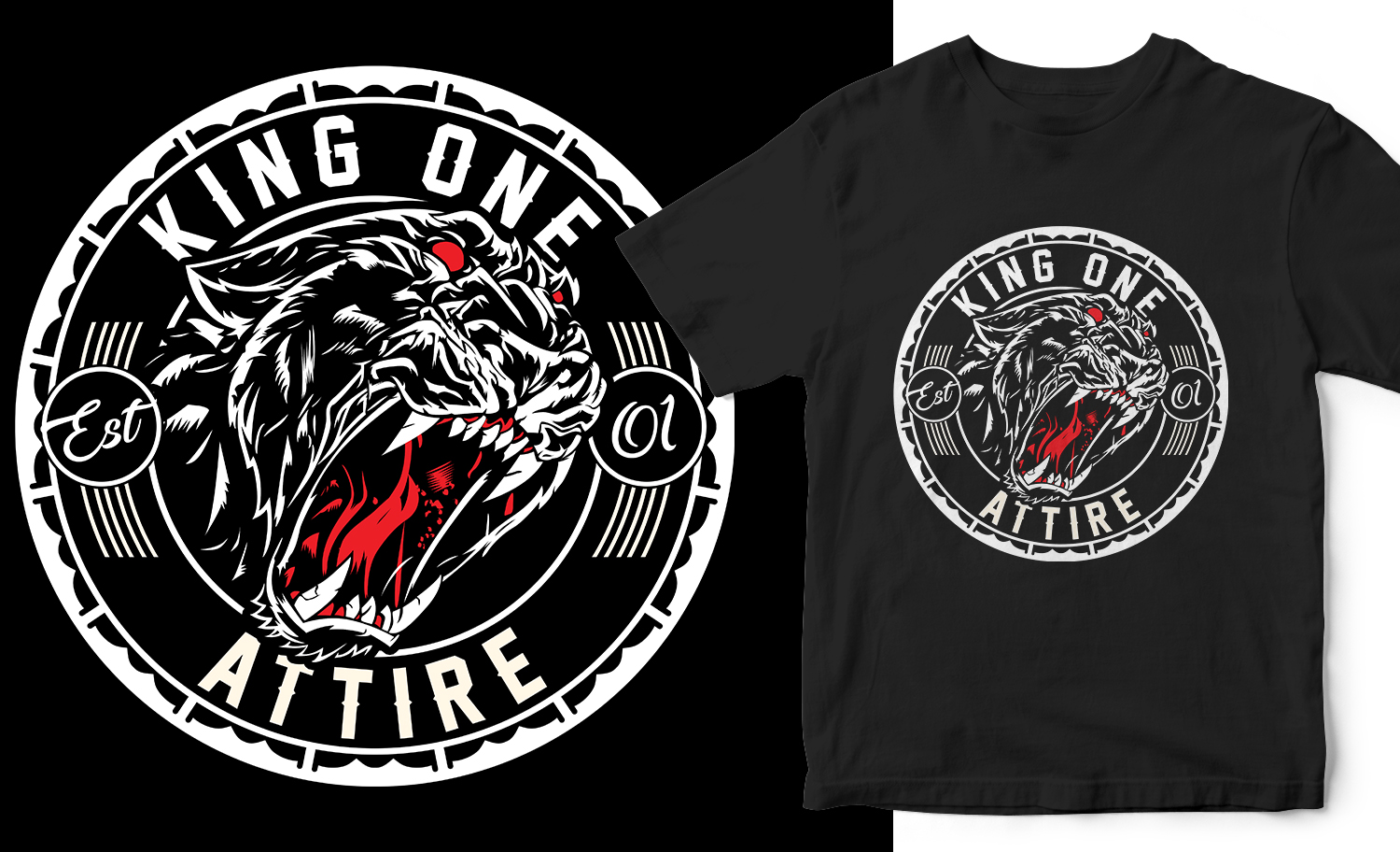 T-shirt Design by WAGUM Studio for King 1 Attire | Design #21297113