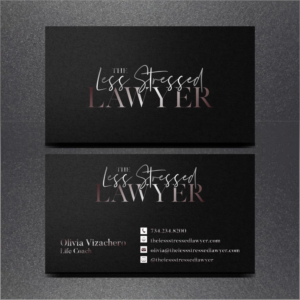 Life Coach for Lawyers Business Card Design | Design de Carte de Visite par Rajiv Kumar