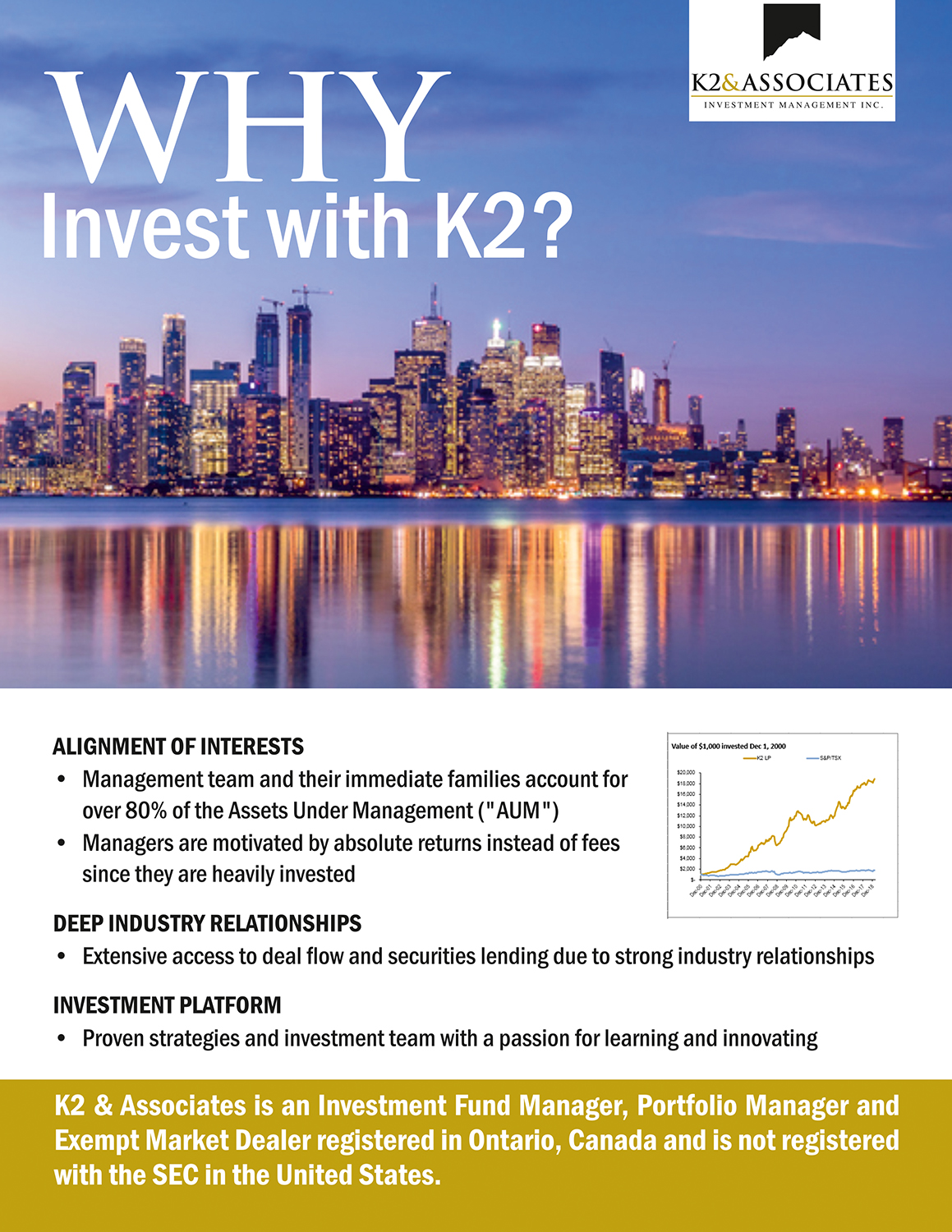 Design Publicitaire par ALSADESIGN pour K2 & Associates Investment Management Inc.  | Design #21347319