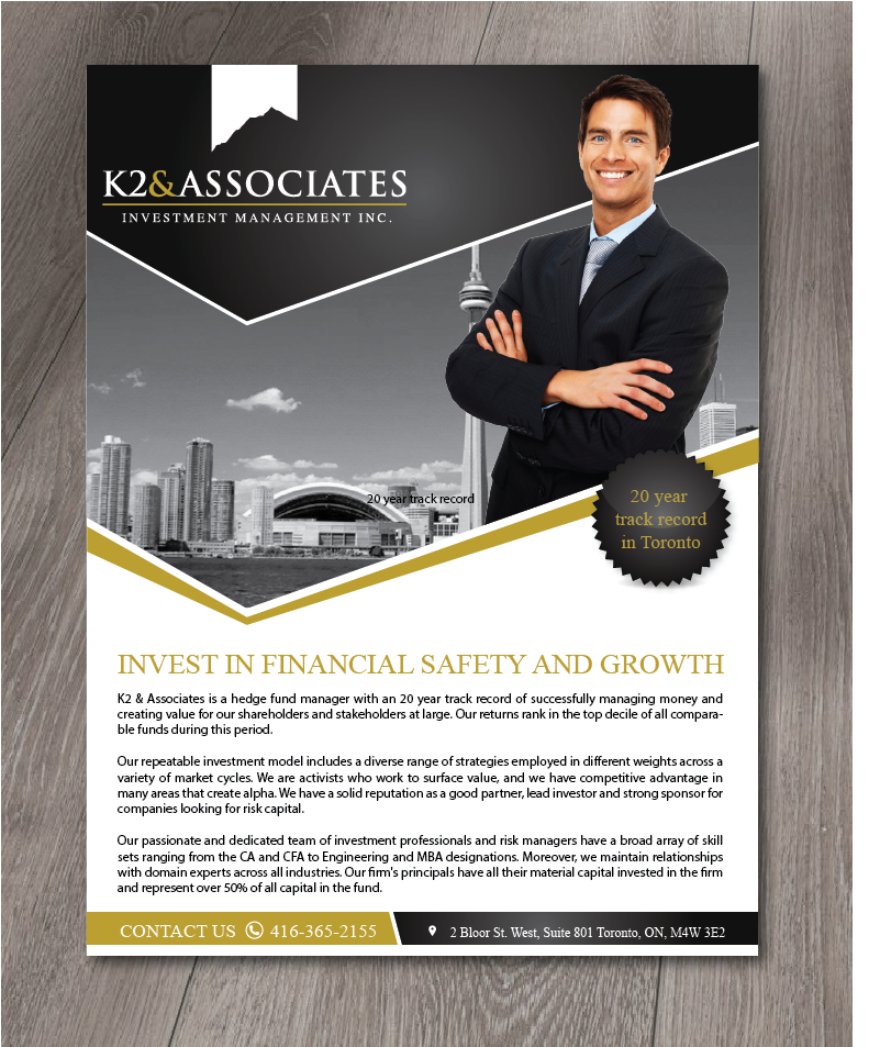 Advertisement Design by alex989 for K2 & Associates Investment Management Inc.  | Design #21335712