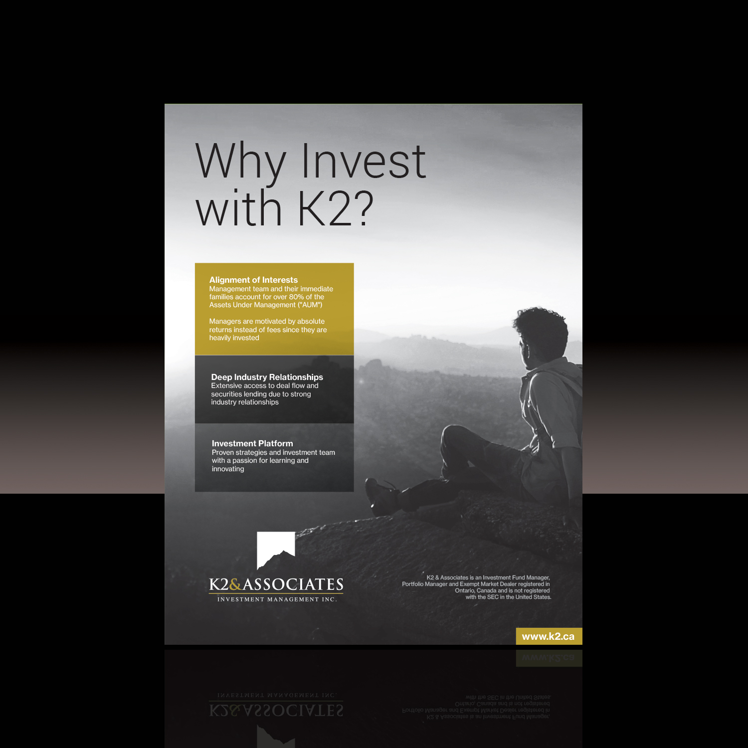 Werbe-Design von M K G für K2 & Associates Investment Management Inc.  | Design #21342152