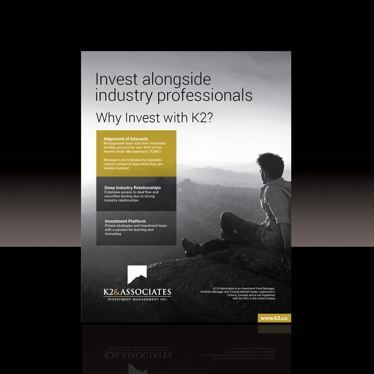 Advertisement Design by M K G for K2 & Associates Investment Management Inc.  | Design #21345714
