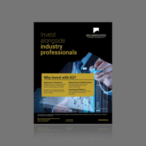 One page ad in magazine for financial services | Werbe-Design von M K G