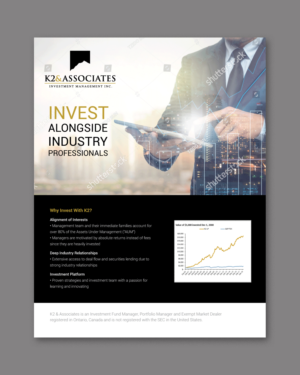 Diseño Publicitario por D Creative para K2 & Associates Investment Management Inc.  | Diseño: #21342930