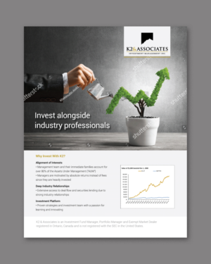 Diseño Publicitario por D Creative para K2 & Associates Investment Management Inc.  | Diseño: #21343041