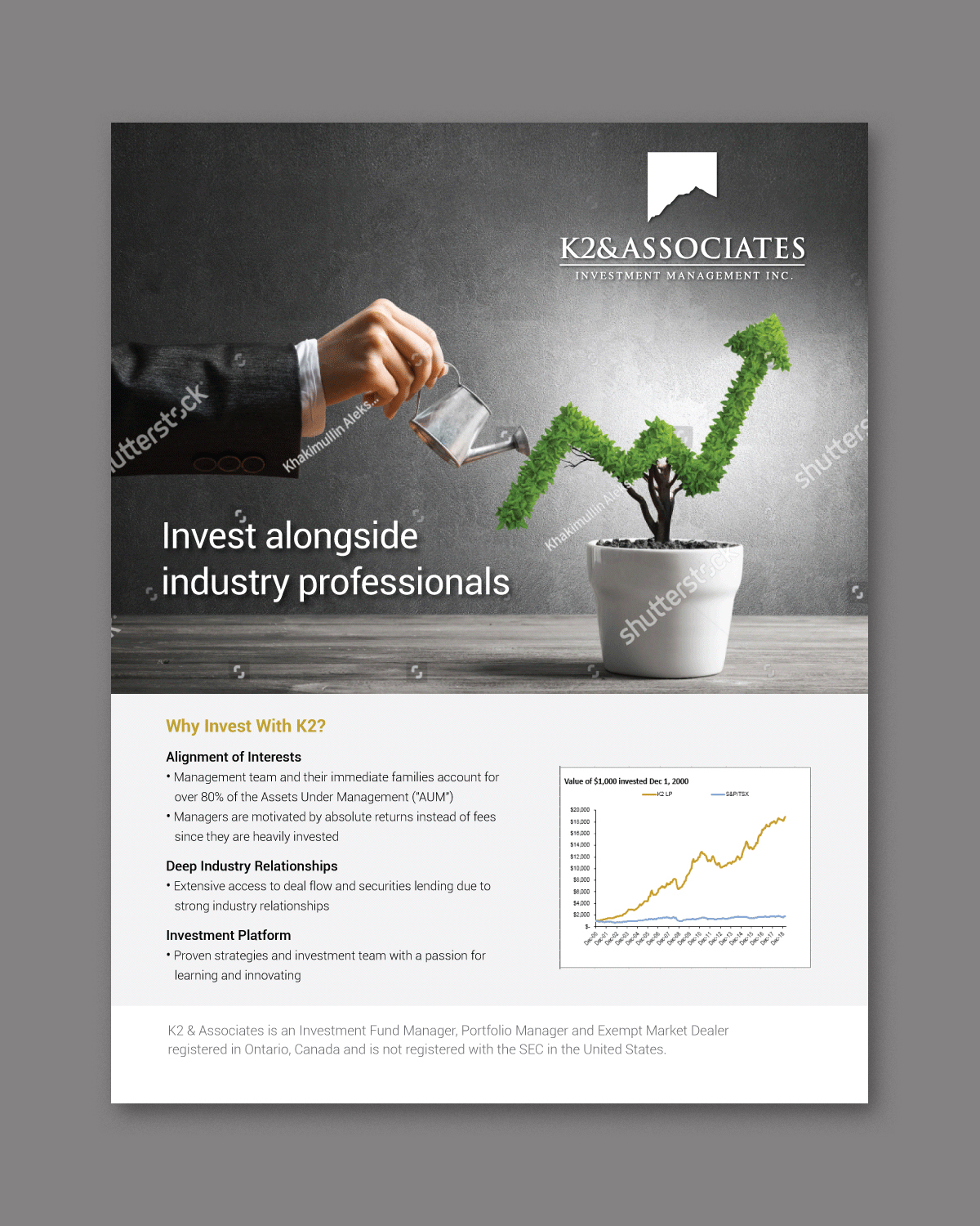 Design Publicitaire par D Creative pour K2 & Associates Investment Management Inc.  | Design #21351688