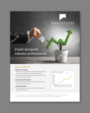 Diseño Publicitario por D Creative para K2 & Associates Investment Management Inc.  | Diseño: #21351688