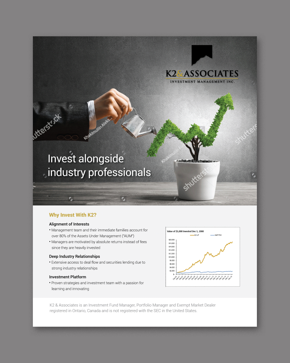 Design Publicitaire par D Creative pour K2 & Associates Investment Management Inc.  | Design #21351696