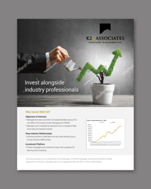 Diseño Publicitario por D Creative para K2 & Associates Investment Management Inc.  | Diseño: #21351696