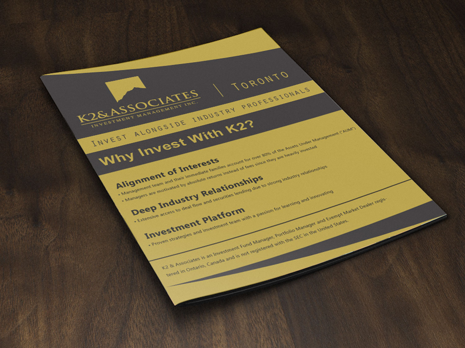 Werbe-Design von CreativeFeather für K2 & Associates Investment Management Inc.  | Design #21379626