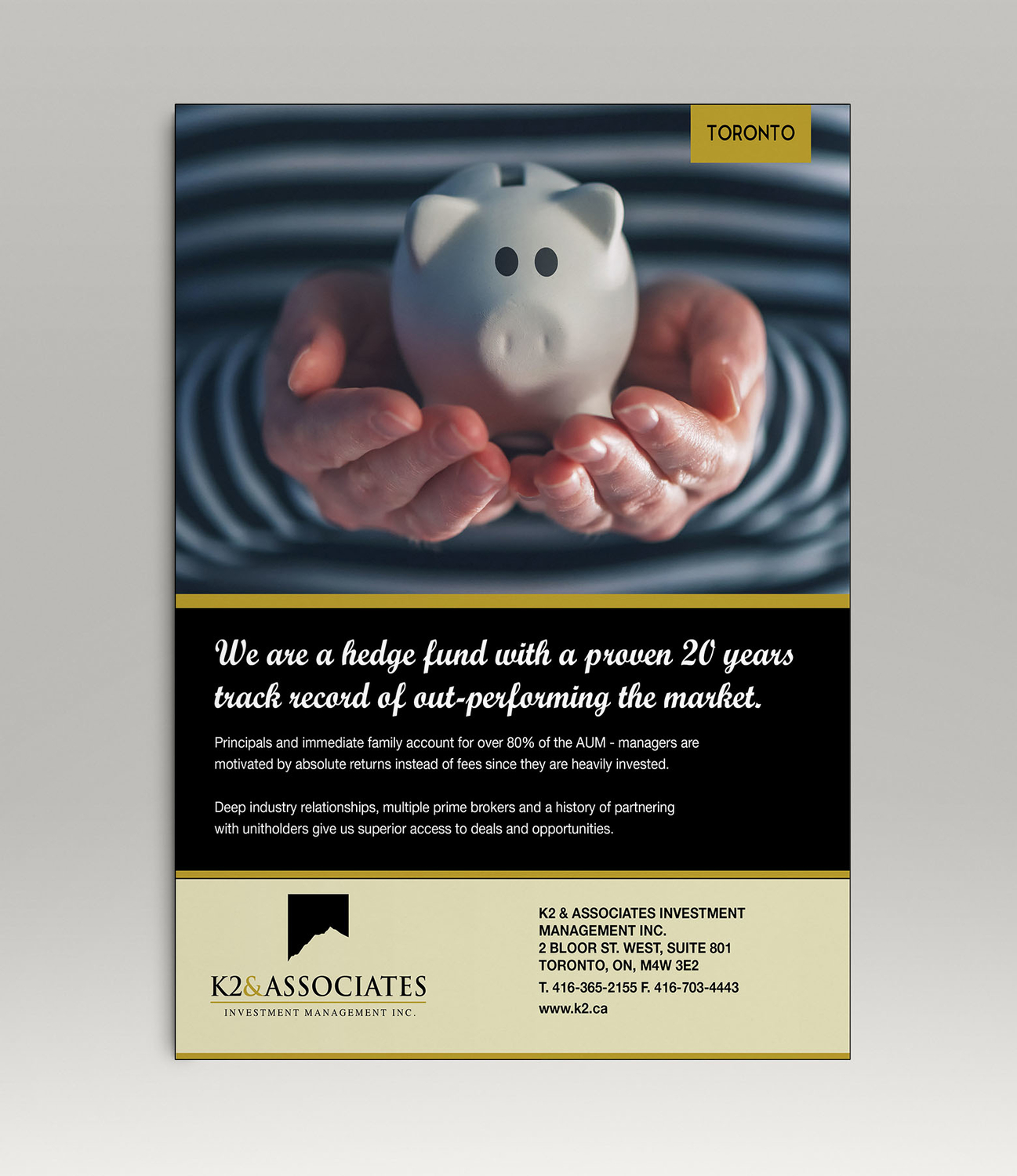 Design Publicitaire par Creativeadpro pour K2 & Associates Investment Management Inc.  | Design #21329578